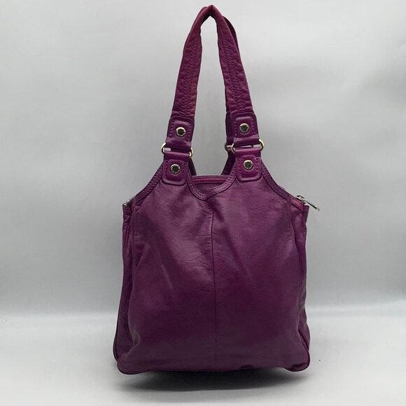 Marc Jacobs Purple Leather Totally Turnlock Teri Tote Bag - Picture 2 of 11